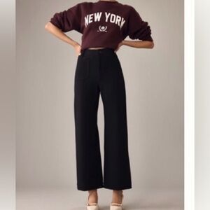 THE COLETTE CROPPED WIDE-LEG PANTS BY MAEVE: PONTE EDITION 24P